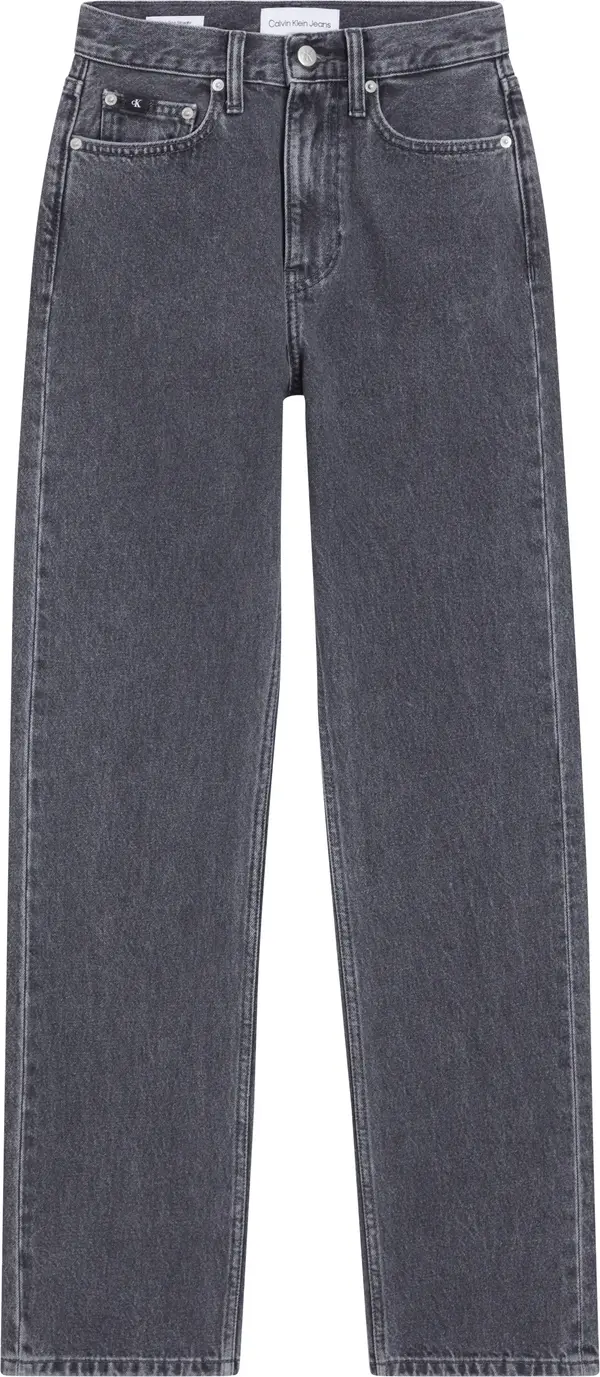 Calvin Klein HIGH RISE STRAIGHT Kadın Gri Kot Pantolon