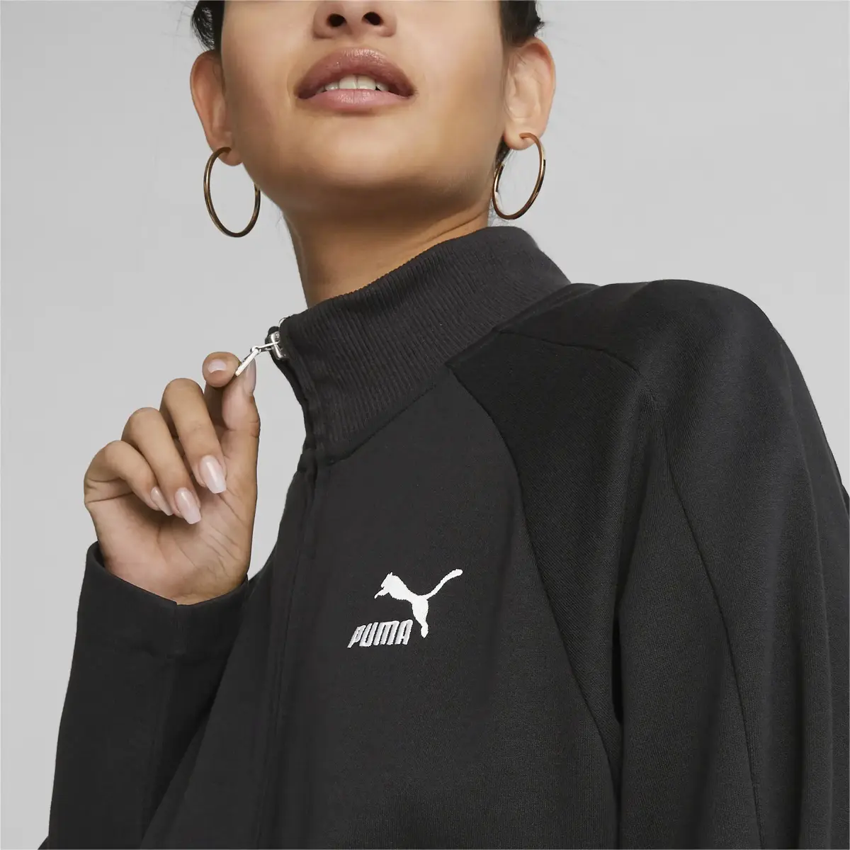 Puma T7 Track Jacket Siyah Kadın Ceket