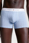 Tommy Hilfiger 3P TRUNK PRINT, 0UI Mavi 3'lü Erkek Boxer