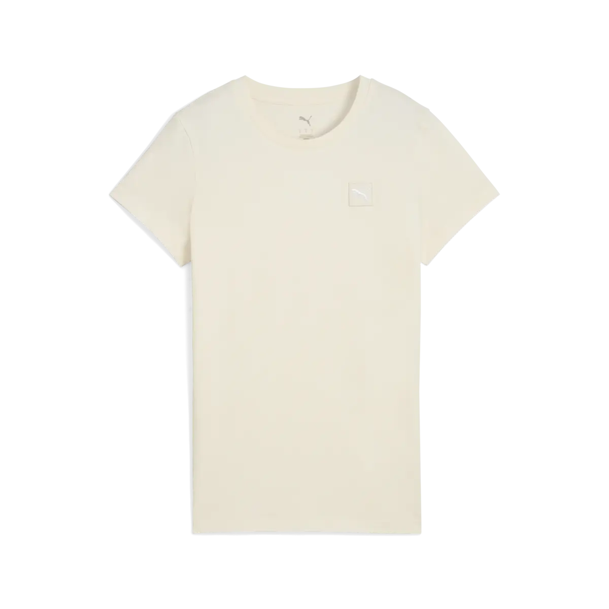 Puma ESS ELEVATED Tee Krem Kadın T-Shirt