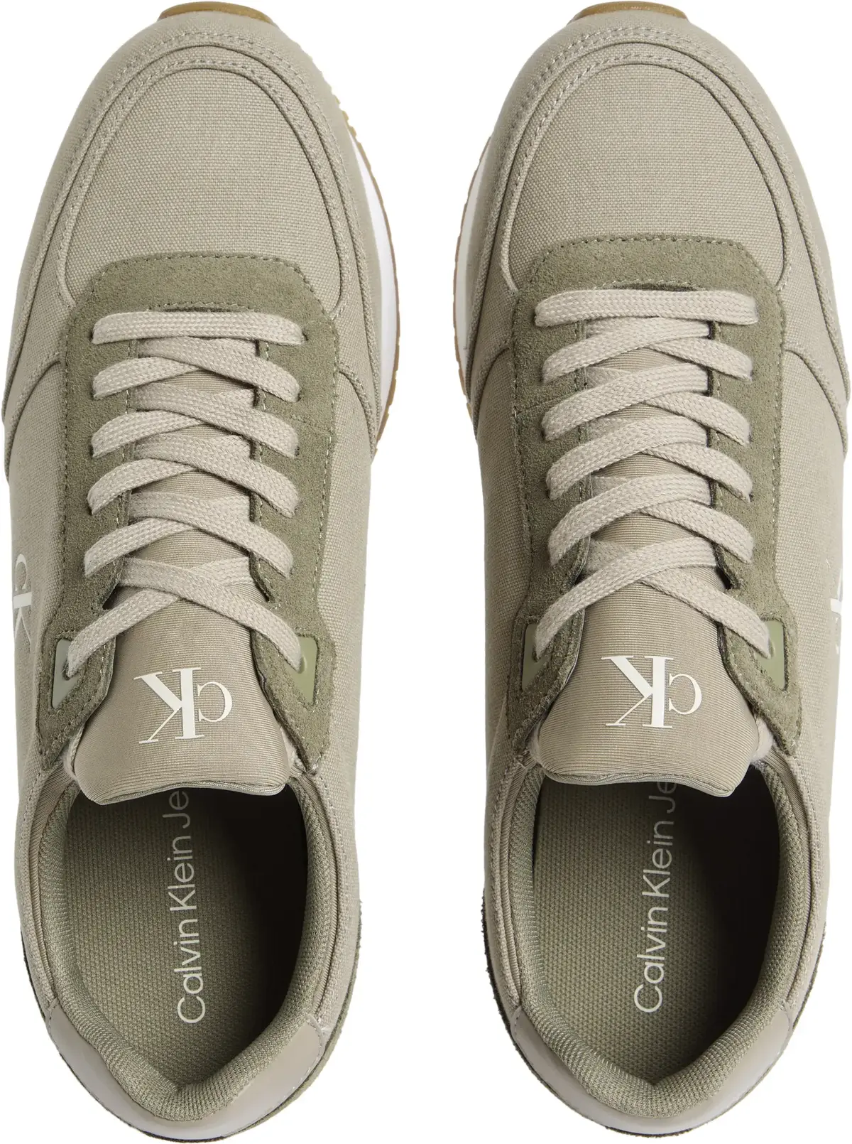 Calvin Klein RUNNER SOCK LACEUP M, 0H7 Yeşil Erkek Spor Ayakkabı & Sneaker