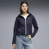 Puma EVOSTRIPE Full-Zip Hoodie DK Lacivert Kadın Kapüşonlu Sweatshirt