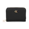 Calvin Klein MINIMAL MONOGRM LTHR MED FLAP ZI Siyah Kadın Cüzdan