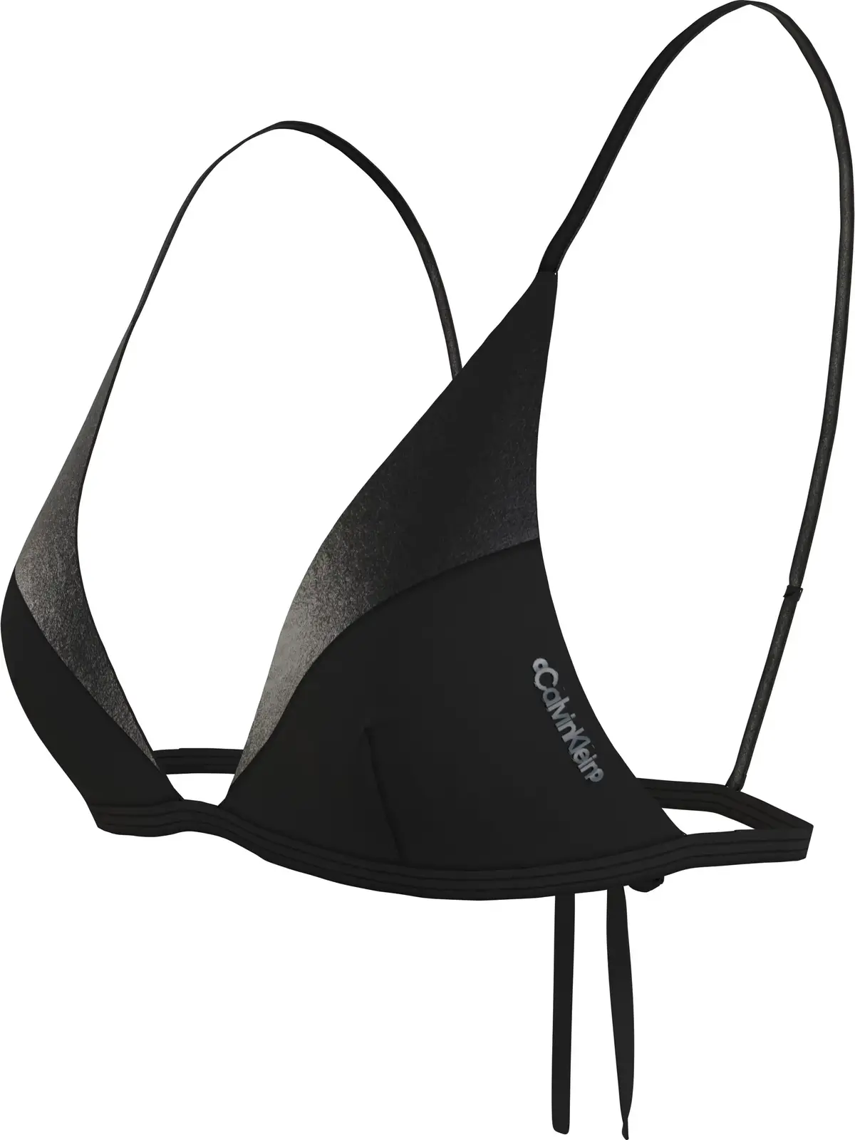 Calvin Klein TRIANGLE-RP Kadın Siyah Bikini Üstü