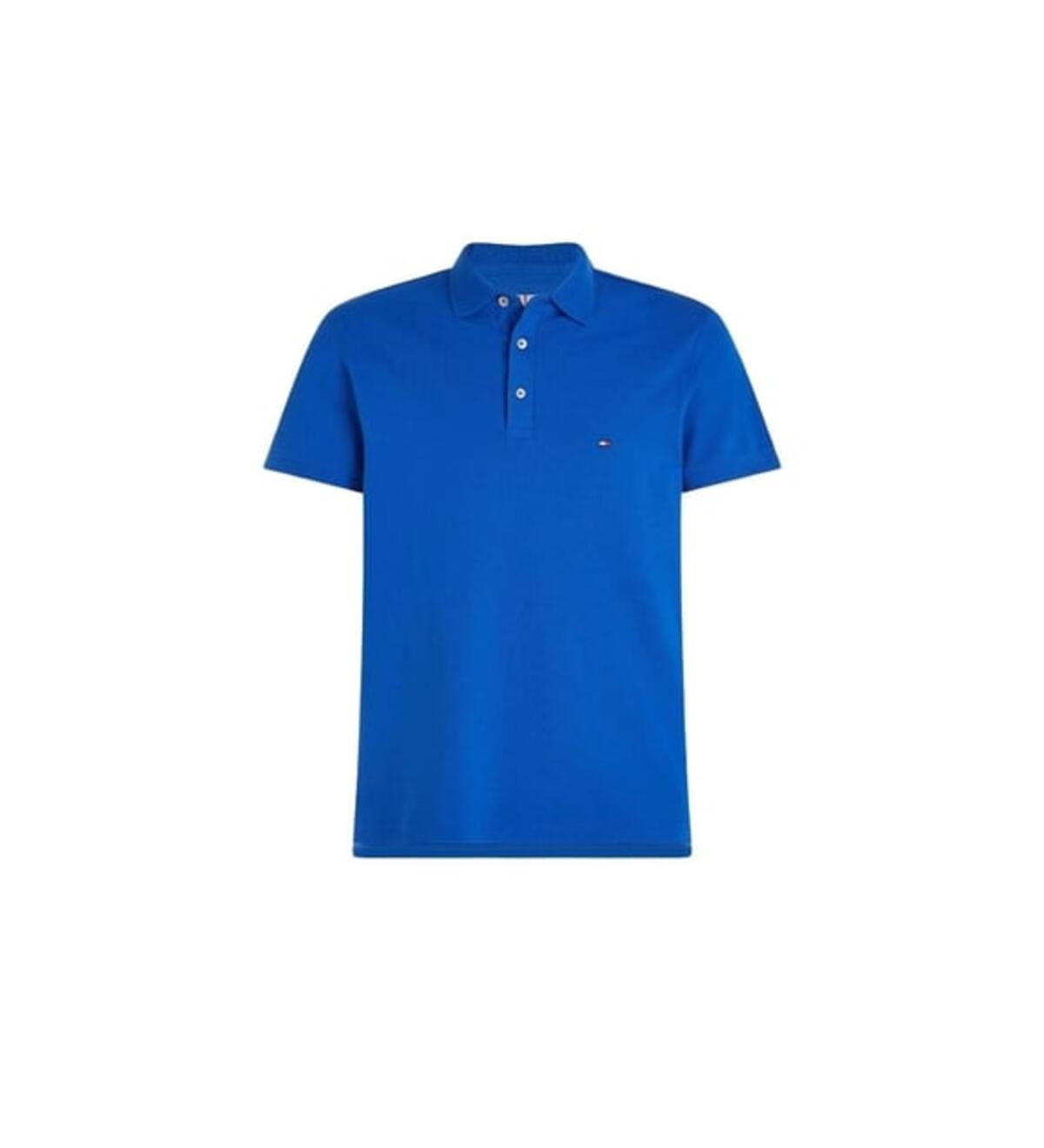 Tommy Hilfiger 1985 SLIM POLO, C66 Mavi Erkek T-Shirt
