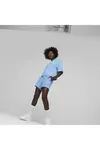 Puma Classıcs Oversized Tee Mavi Kadın Tişört