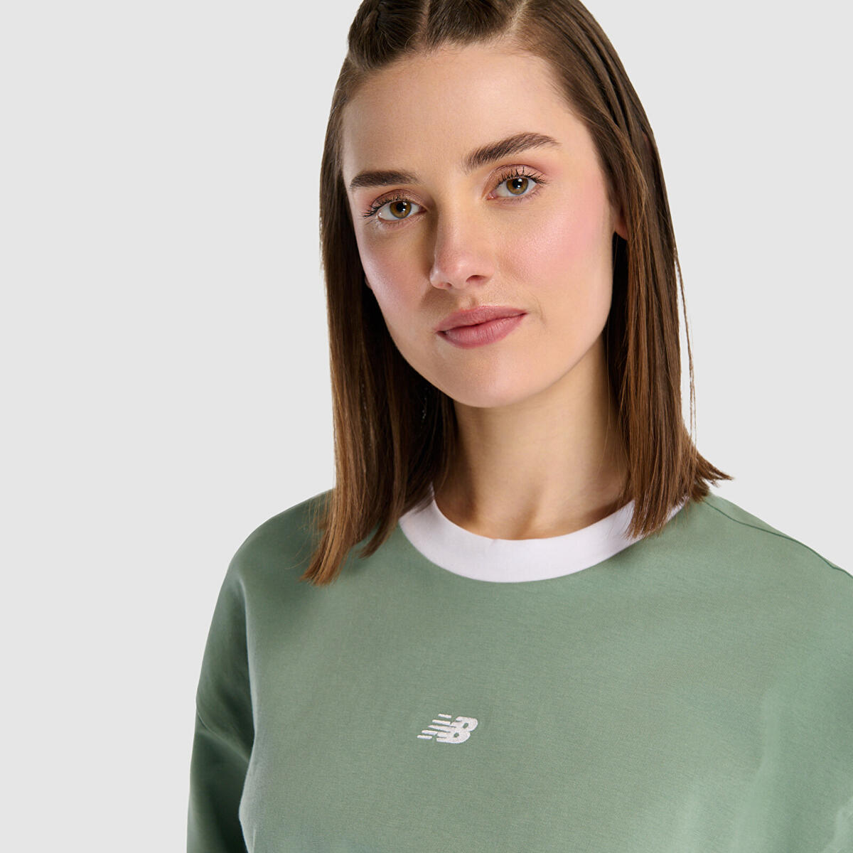 New Balance WNT1515 Yeşil Kadın T-Shirt