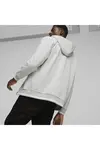 Puma SQUAD FZ Hoodie FL Açık Gri Erkek Hoodie
