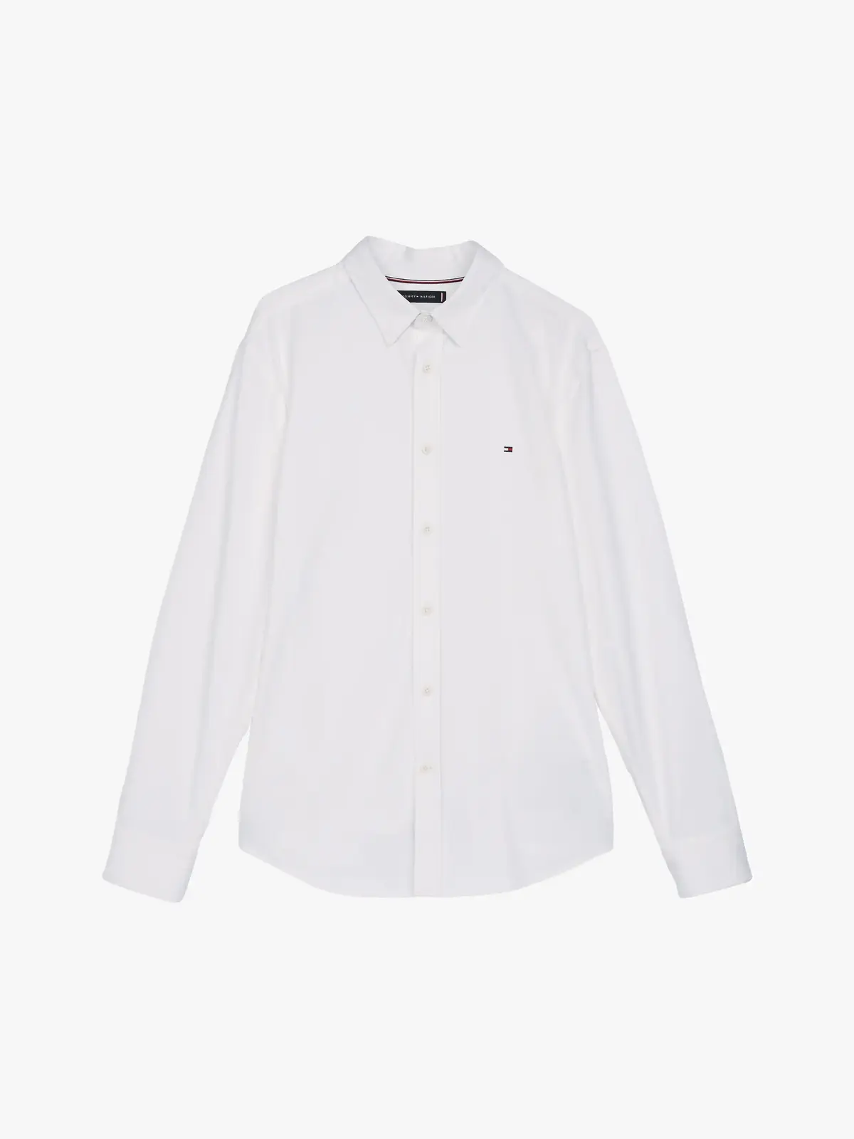 Tommy Hilfiger PERFORMANCE KNIT SOL, YCF Beyaz Erkek Gömlek