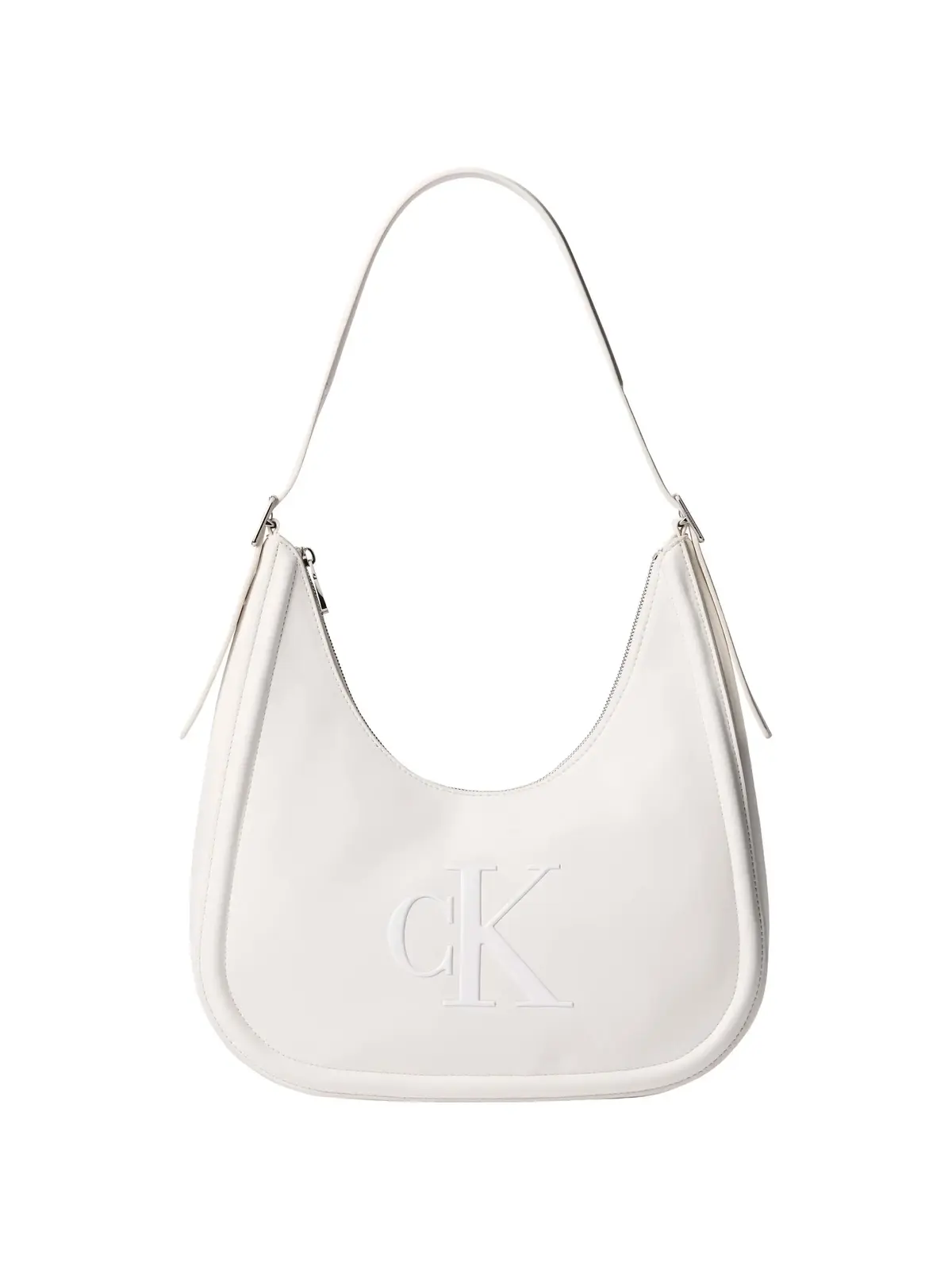 Calvin Klein BOLD CK CRESCENT BAG Beyaz Kadın Çanta