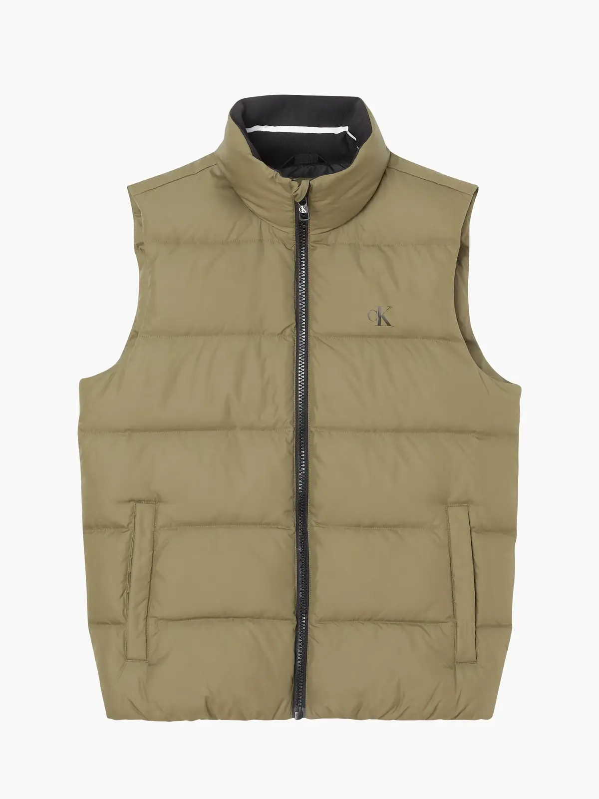 Calvin Klein ESS DOWN VEST Erkek Haki Yelek