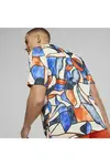 Puma Track Meet AOP Active Tee Desenli Erkek T-Shirt