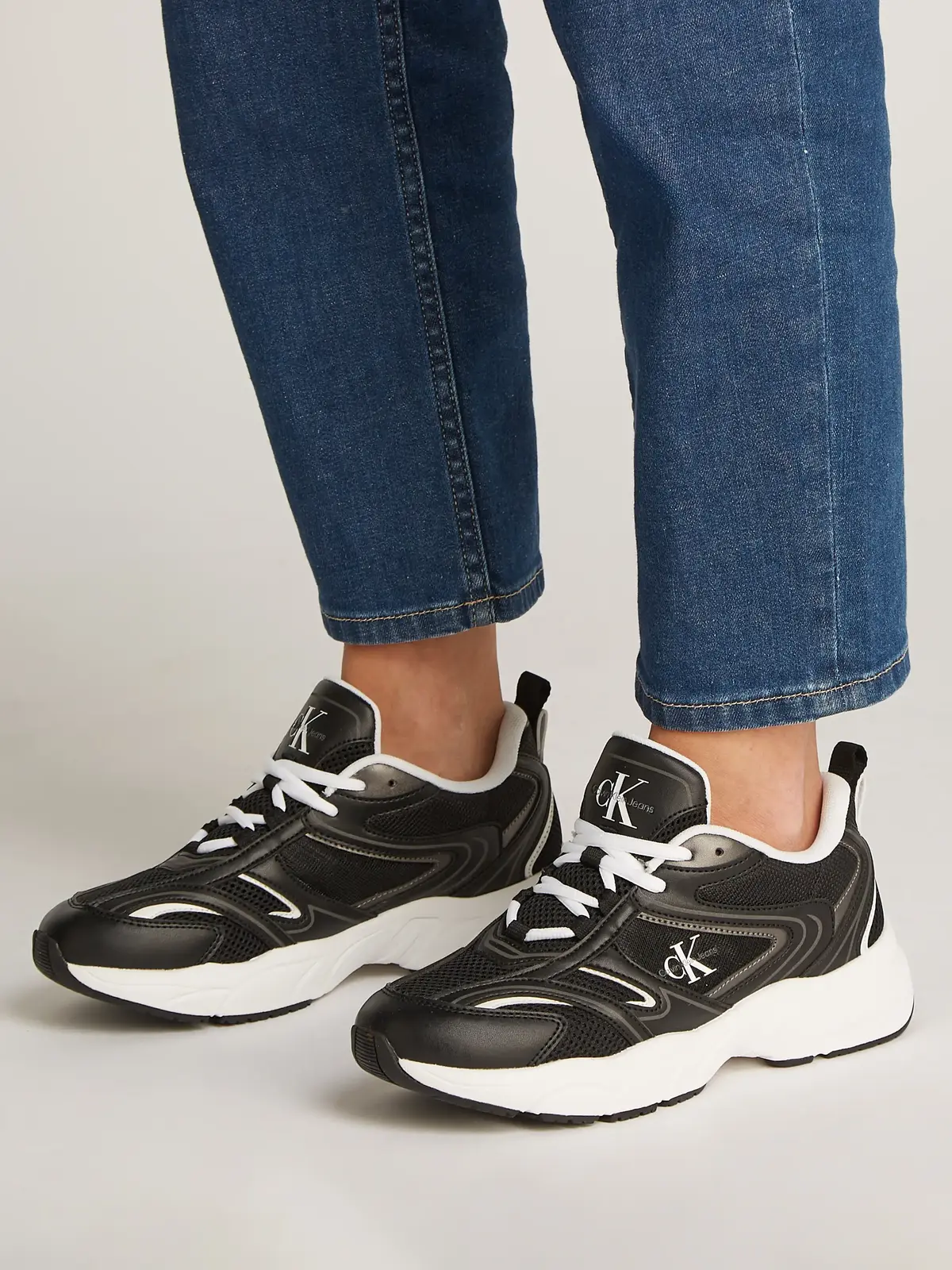 Calvin Klein RETRO TENNIS MESH Siyah Günlük Spor Ayakkabı