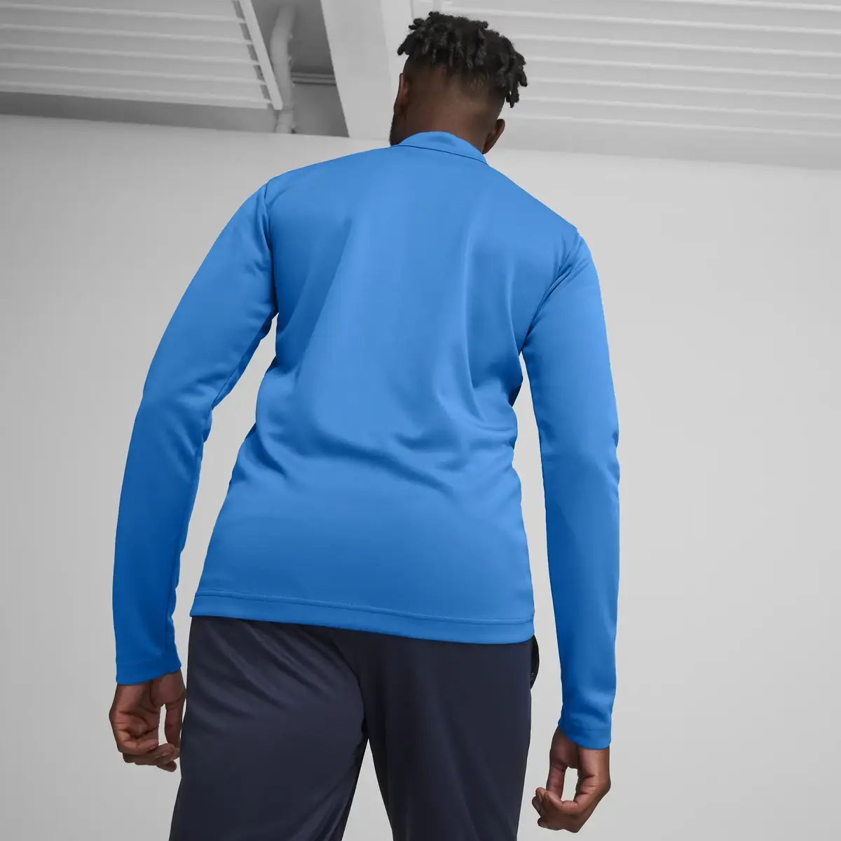 Puma teamGOAL Training 1/4 Zip To Mavi Erkek Fermuarlı Antrenman Üstü