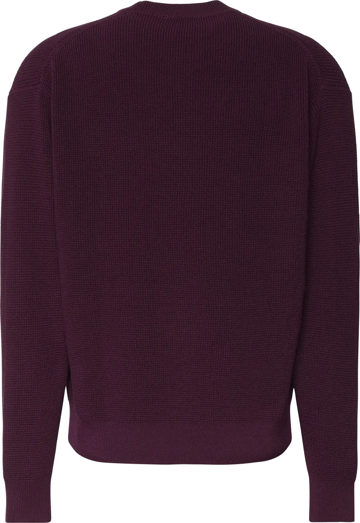 Calvin Klein LS EZ COTTON WAFFLE CRWNK SWTR 9 Erkek Bordo Kazak