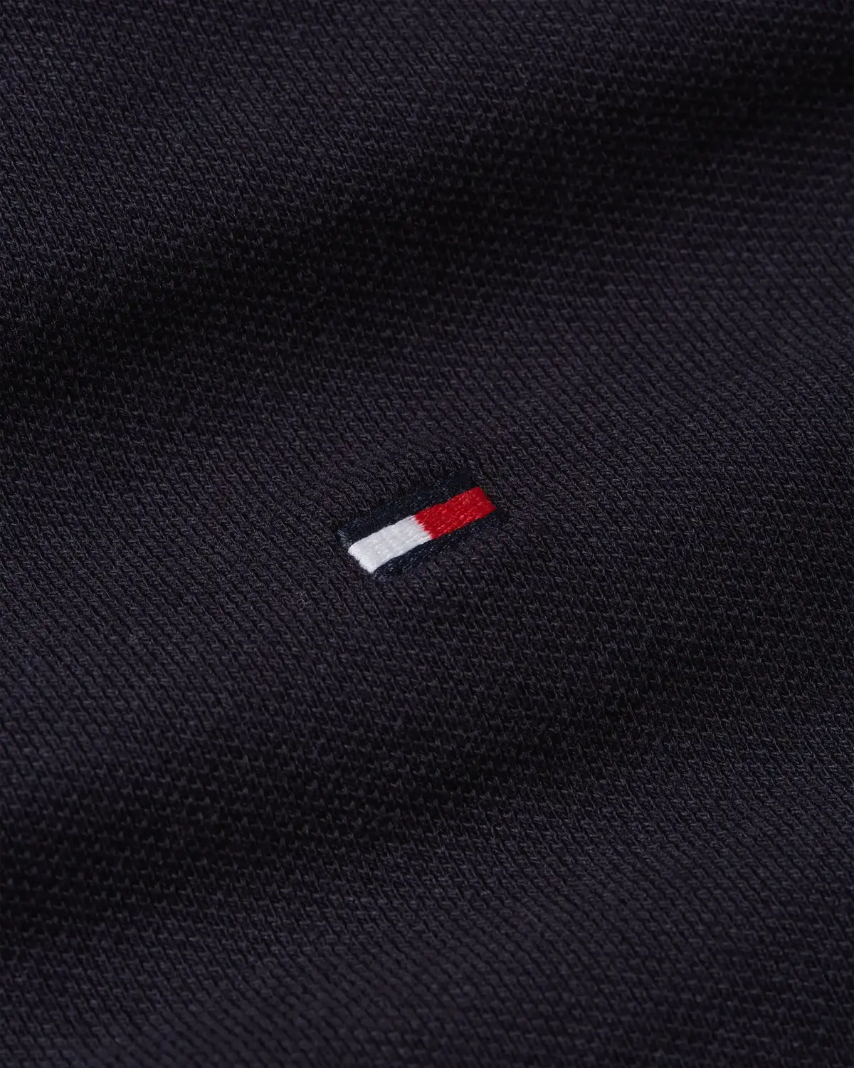 Tommy Hilfiger FLAG CUFF SLIM POLO, DW5 Siyah Erkek T-Shirt & Polo