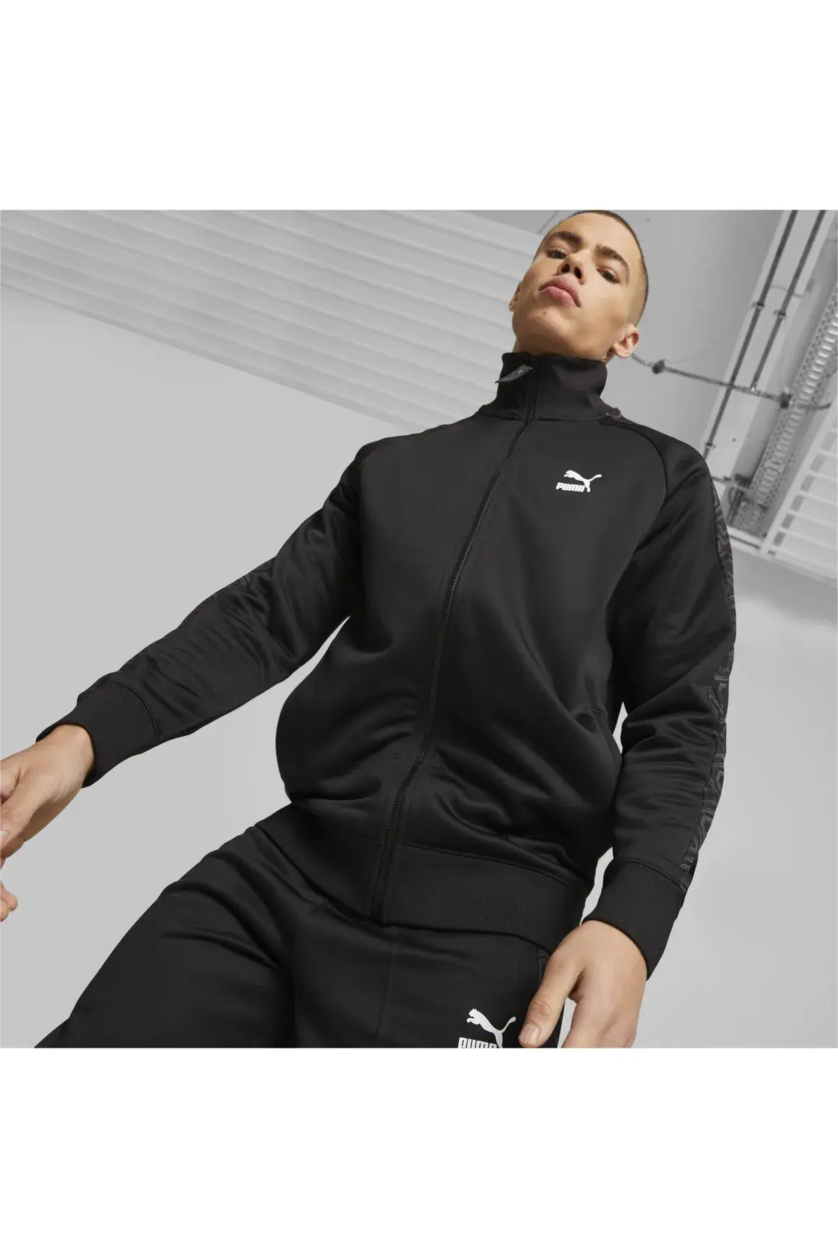 Puma T7 Trend 7etter Track Jacket Siyah Erkek Sweatshirt