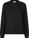 Calvin Klein TONAL EMBROIDERY SWE Kadın Siyah Sweatshirt