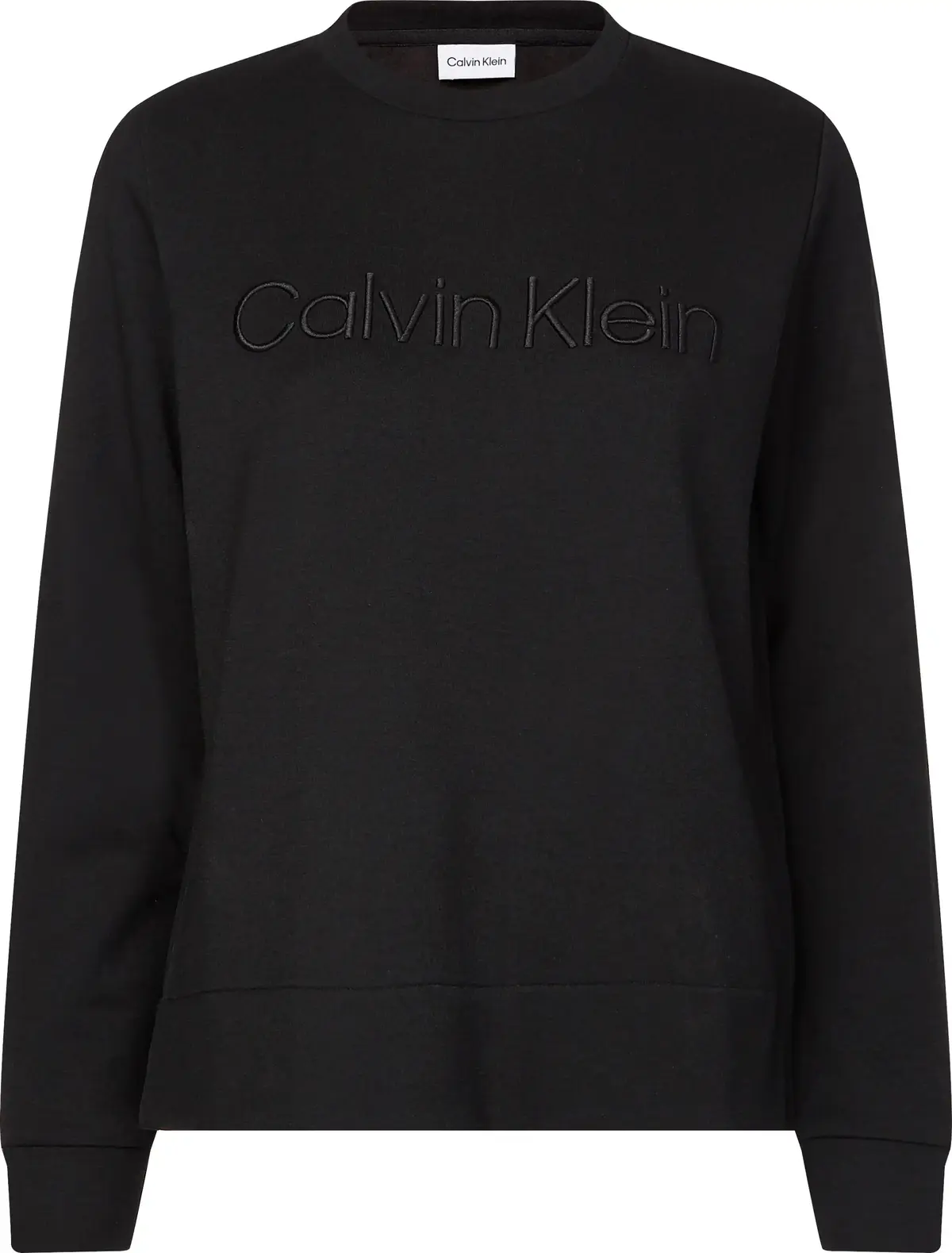 Calvin Klein TONAL EMBROIDERY SWE Kadın Siyah Sweatshirt