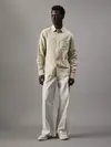 Calvin Klein LINEN COTTON SHIRT, PF0 Bej Erkek Gömlek