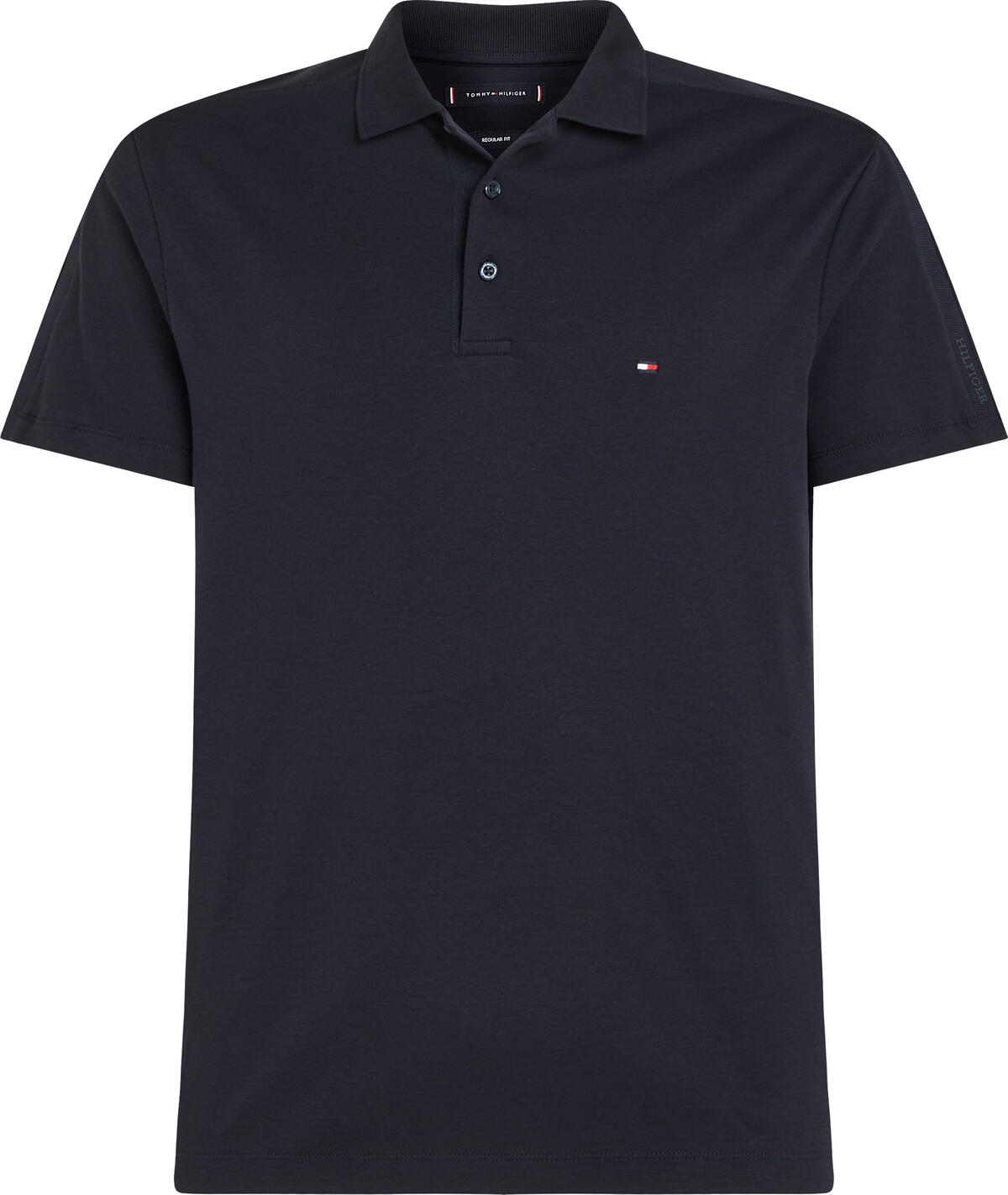 Tommy Hilfiger INTERLOCK SLEEVE TAP Erkek Antrasit Polo T-Shirt