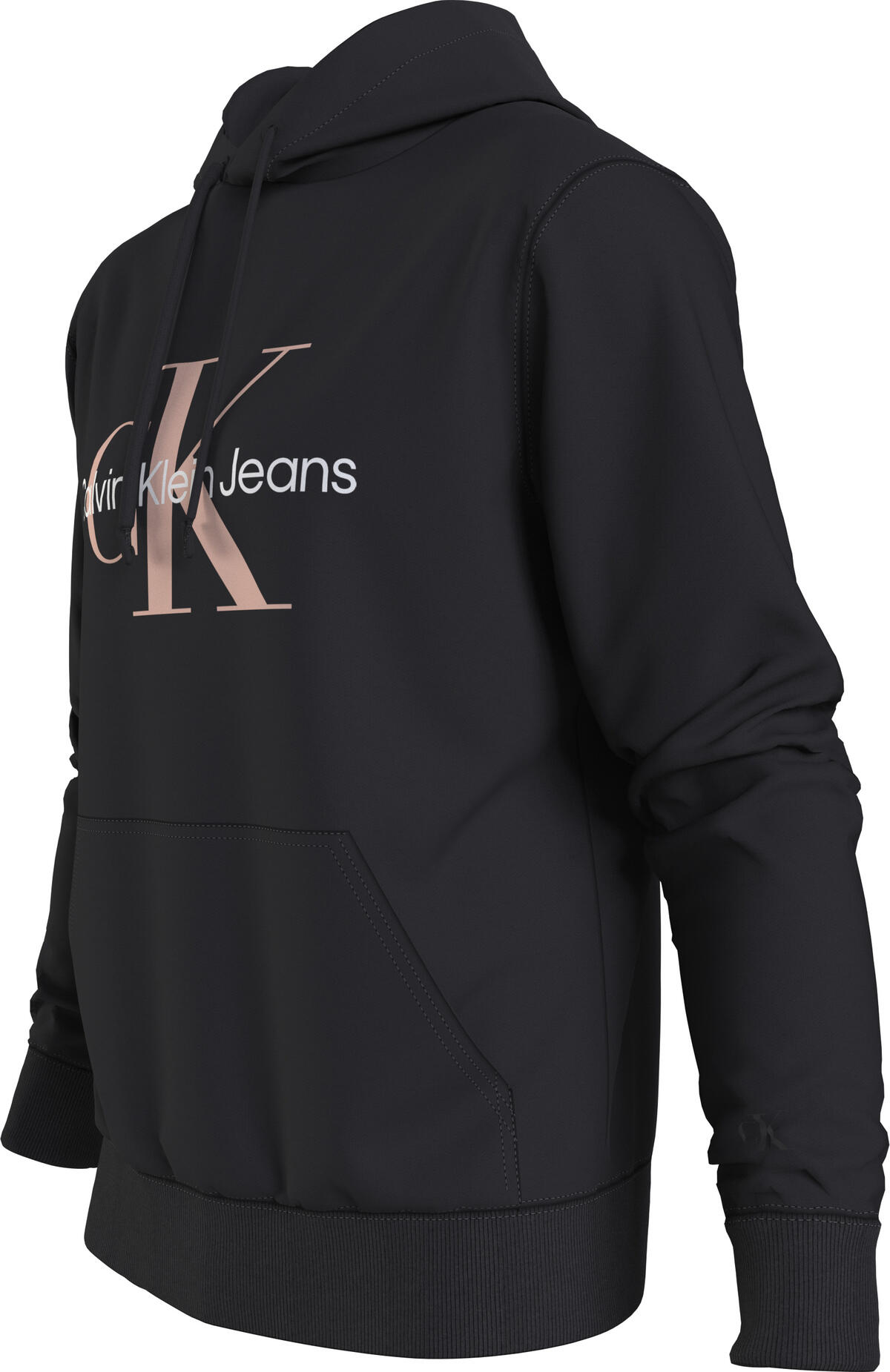 Calvin Klein SEASONAL MONOLOGO RE Erkek Siyah Hoodie