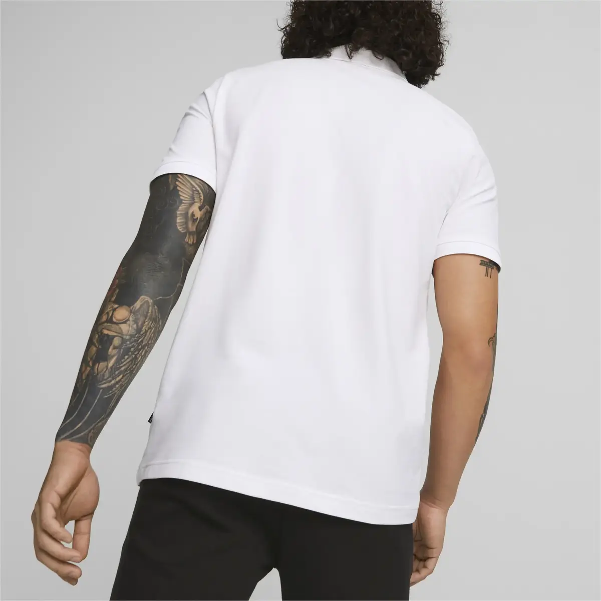 Puma ESS Pique Polo Beyaz Erkek Polo T-Shirt