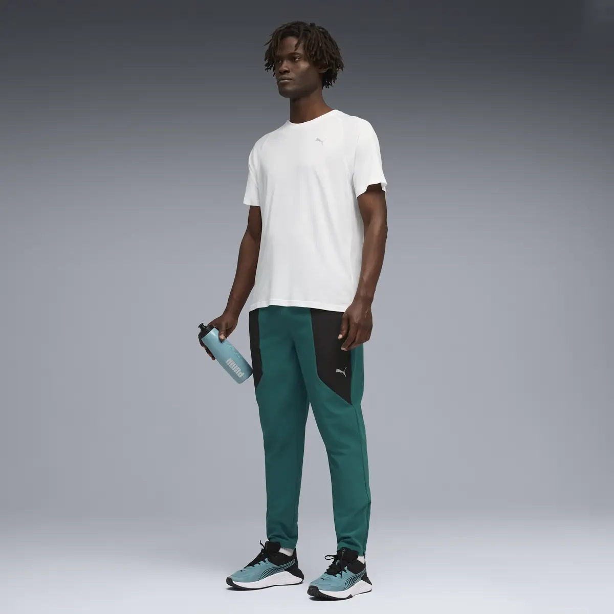 Puma M PWRTRAIN TRIBLEND TEE Beyaz Erkek T-Shirt