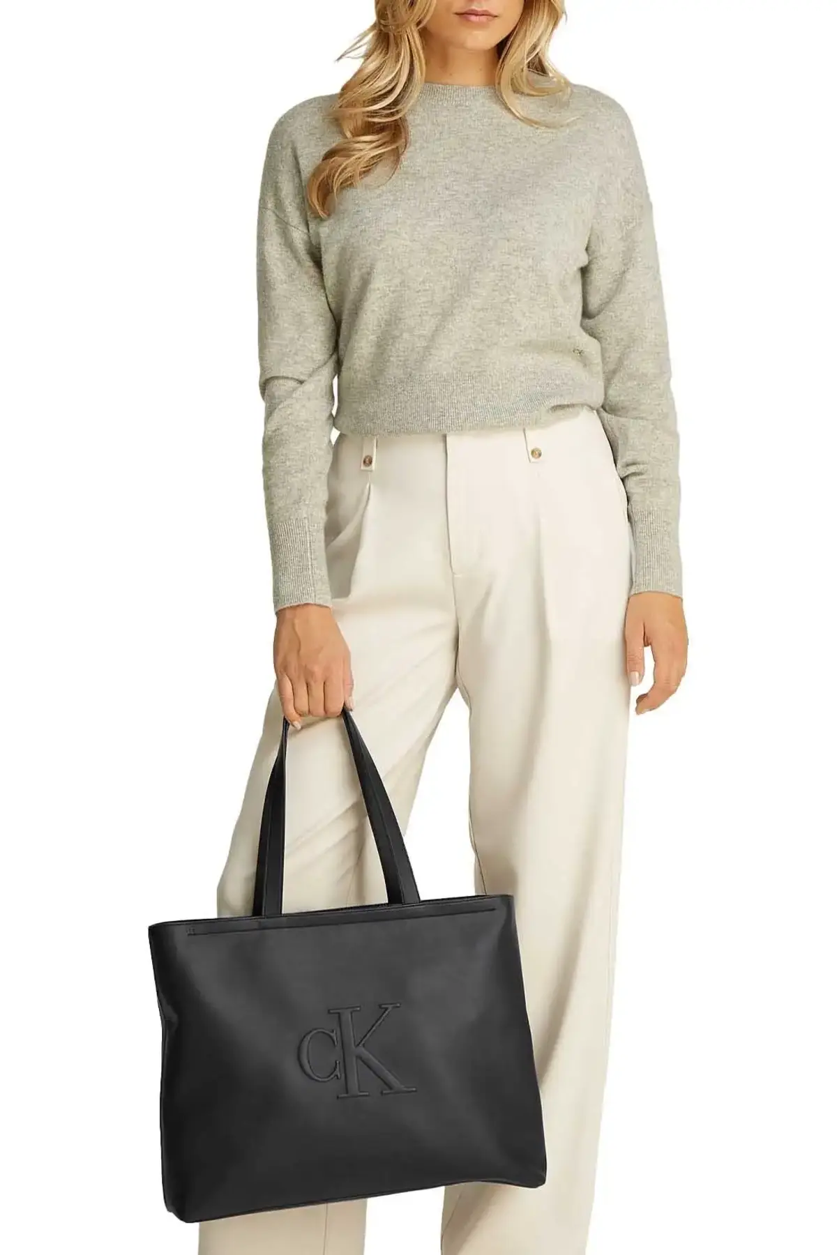 Calvin Klein SCULPTED SLIM TOTE34 Siyah Kadın El Çantası Calvin Klein SCULPTED SLIM TOTE34 Siyah Kadın El Çantası