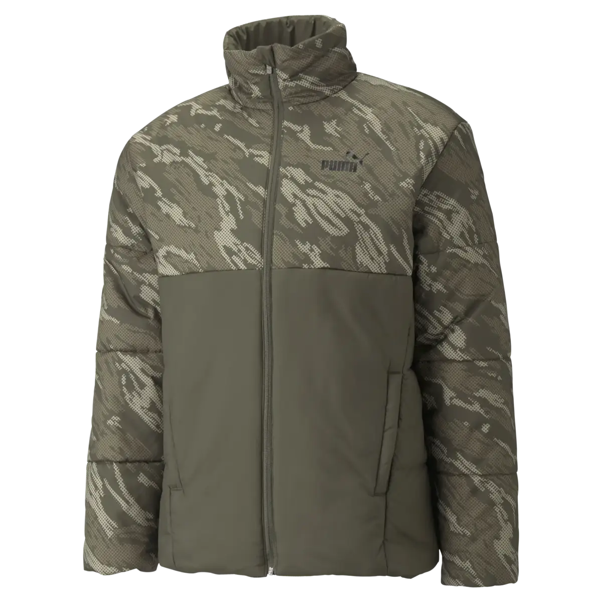 Puma ESS + Padded AOP Jacket Yeşil Erkek Şişme Mont