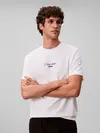 Calvin Klein SS 20S ACID WASH GRA Beyaz Erkek Tişört