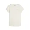 Puma CLASSICS Ribbed Slim Tee Bej Kadın T-Shirt