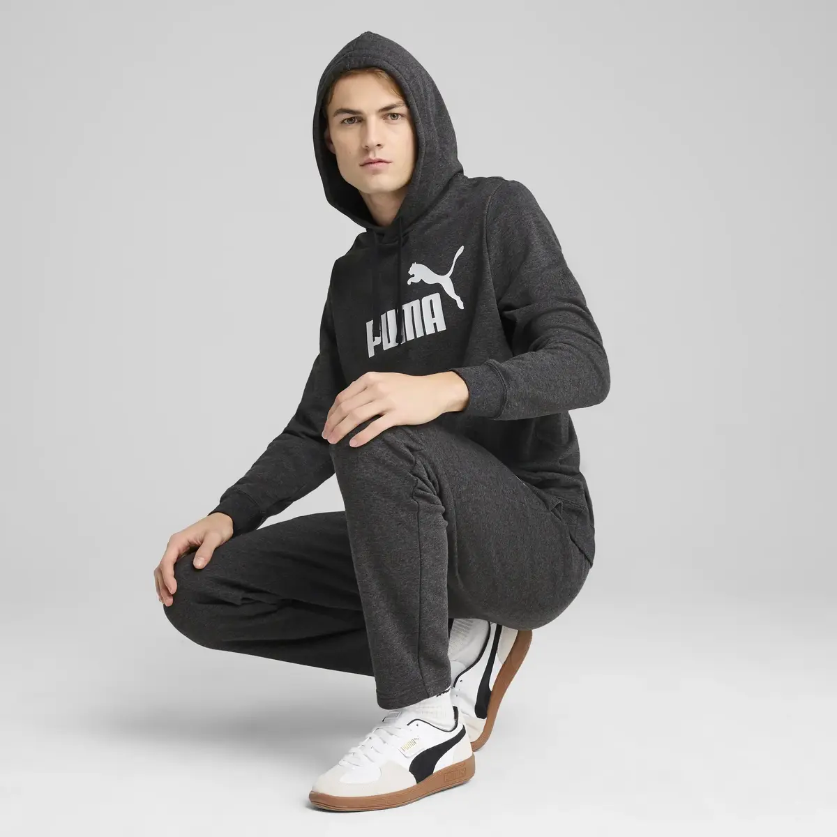PUMA ESS No. 1 Logo Hoodie Siyah Erkek Sweatshirt