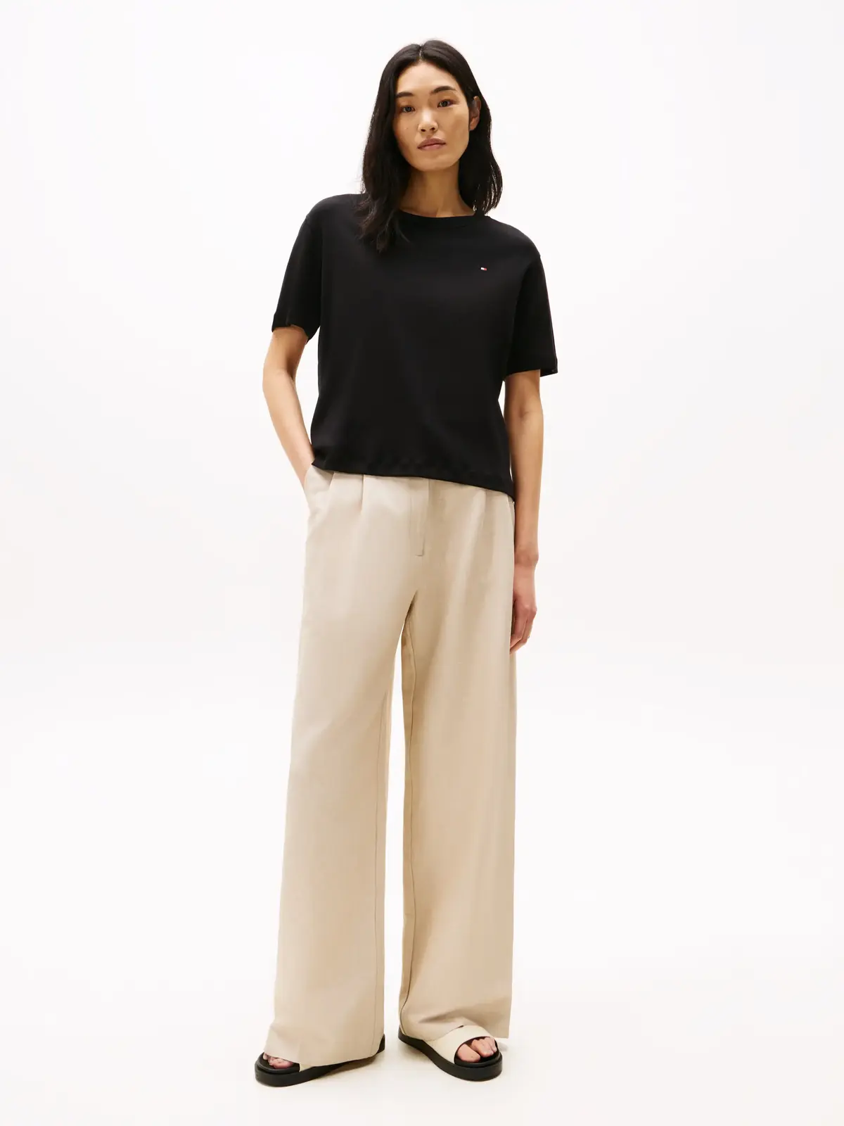 Tommy Hilfiger RLX MODERN CODY SS, BDS Siyah Kadın T-Shirt & Polo