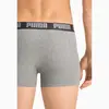 Puma PUMA BASIC BOXER 2P Gri-Siyah Erkek 2'li Boxer