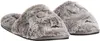 Calvin Klein SLIPPER SANDAL FUR Kadın Gri Terlik