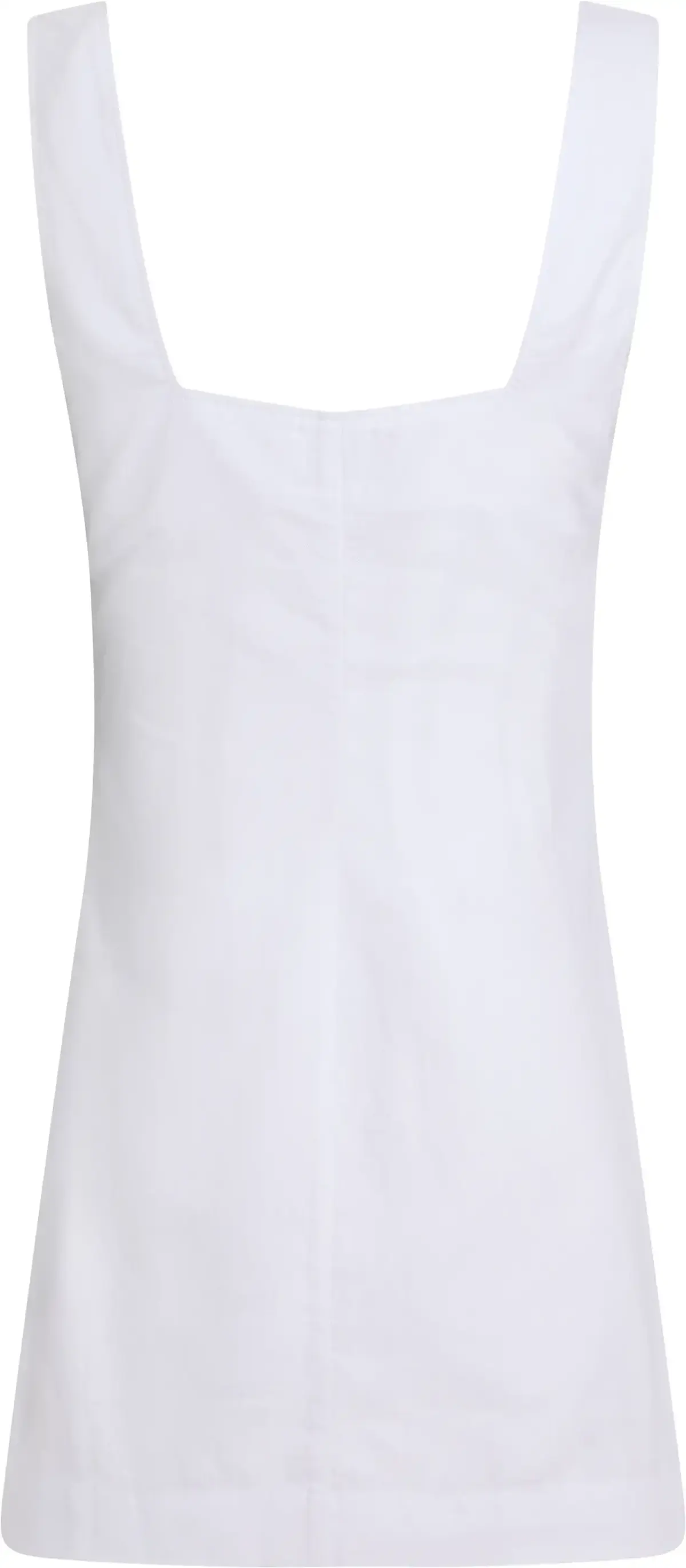 Calvin Klein SOFT LINEN A-LINE DR, YAA Beyaz Kadın Elbise-Etek