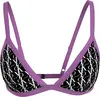 Calvin Klein TRIANGLE FIXED-RP Kadın Siyah Bikini Üstü