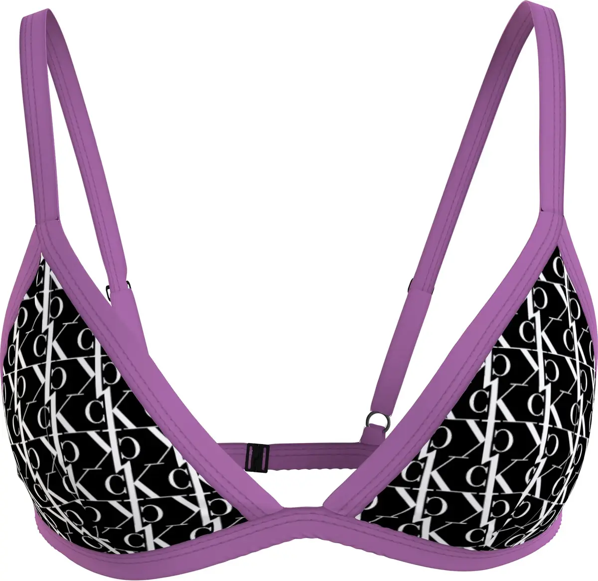 Calvin Klein TRIANGLE FIXED-RP Kadın Siyah Bikini Üstü
