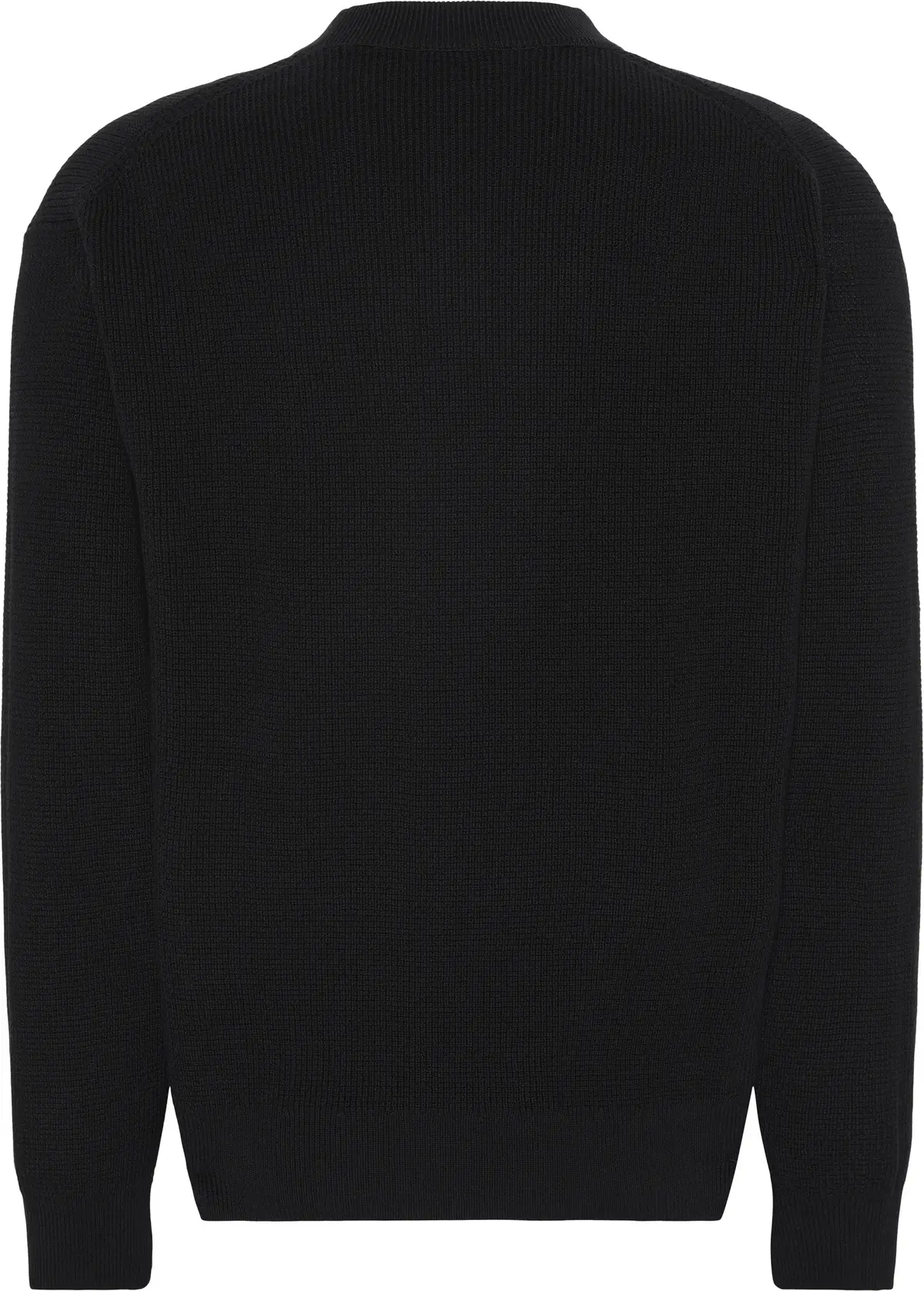 Calvin Klein LS EZ COTTON WAFFLE CRWNK SWTR 9 Erkek Siyah Kazak