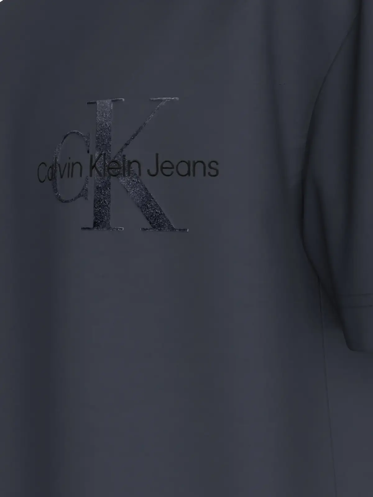 Calvin Klein BRISTLE MONOLOGO TEE, CGE Gri Erkek T-Shirt & Polo