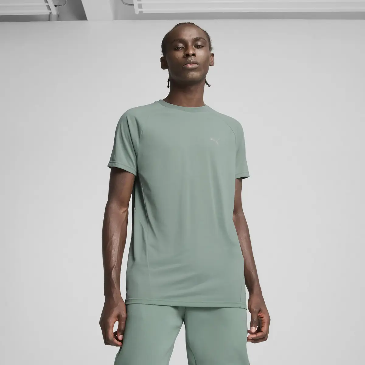 PUMA EVOSTRIPE Tee Yeşil Erkek T-Shirt