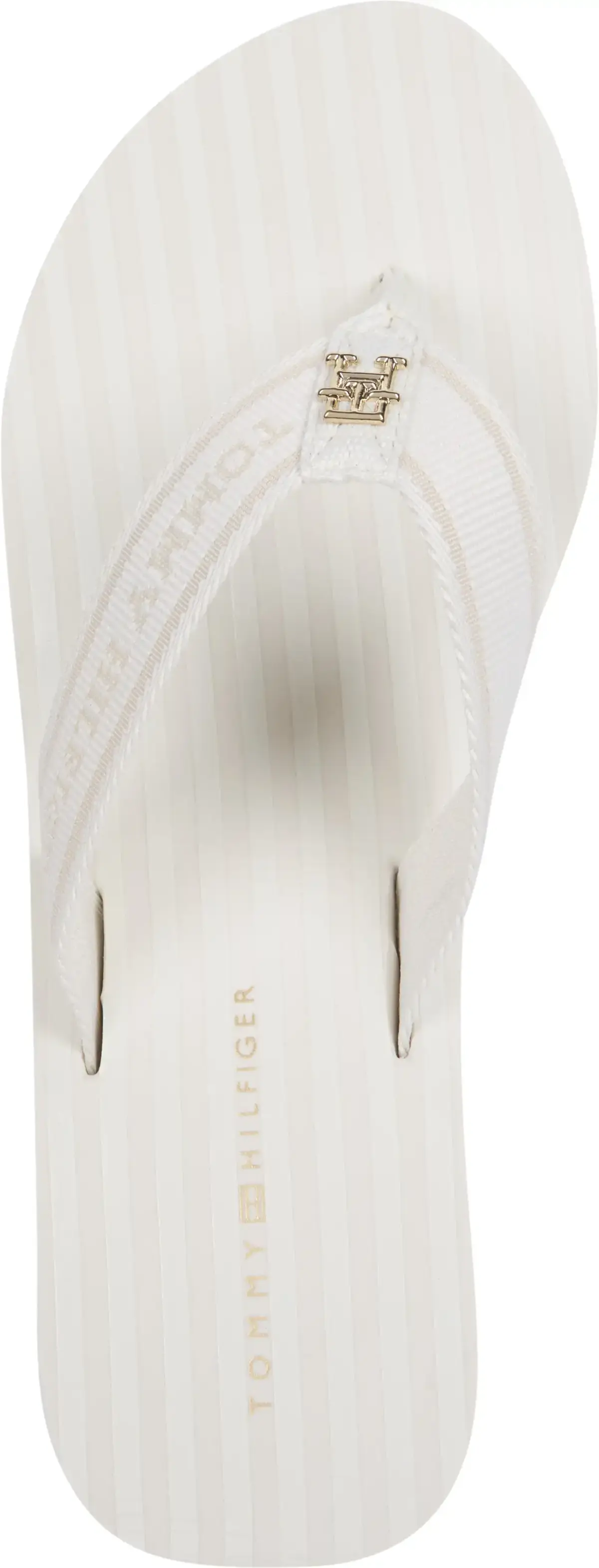 Tommy Hilfiger TH STRIPES WEDGE BEA, YBI Krem Kadın Terlik