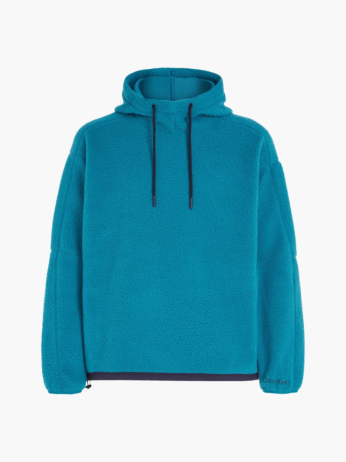 Calvin Klein WO/PW - SHERPA HOO Erkek Mavi Kazak