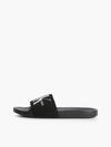 Calvin Klein SLIDE MONOGRAM CO Erkek Siyah Terlik
