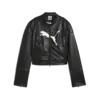 Puma Pleather Racer Jacket Siyah Kadın Ceket