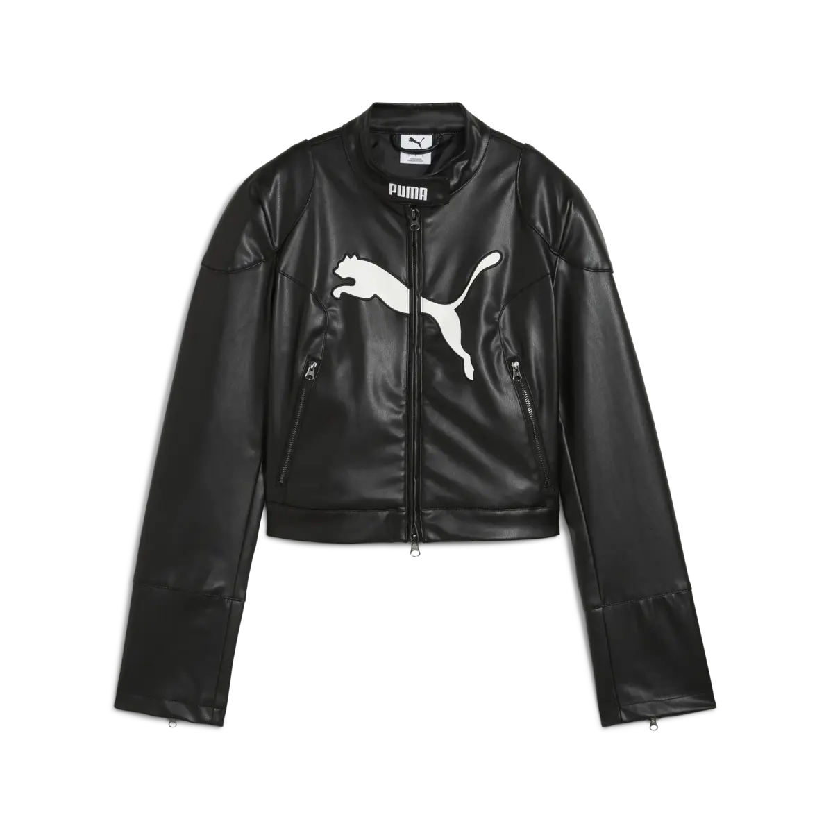 Puma Pleather Racer Jacket Siyah Kadın Ceket