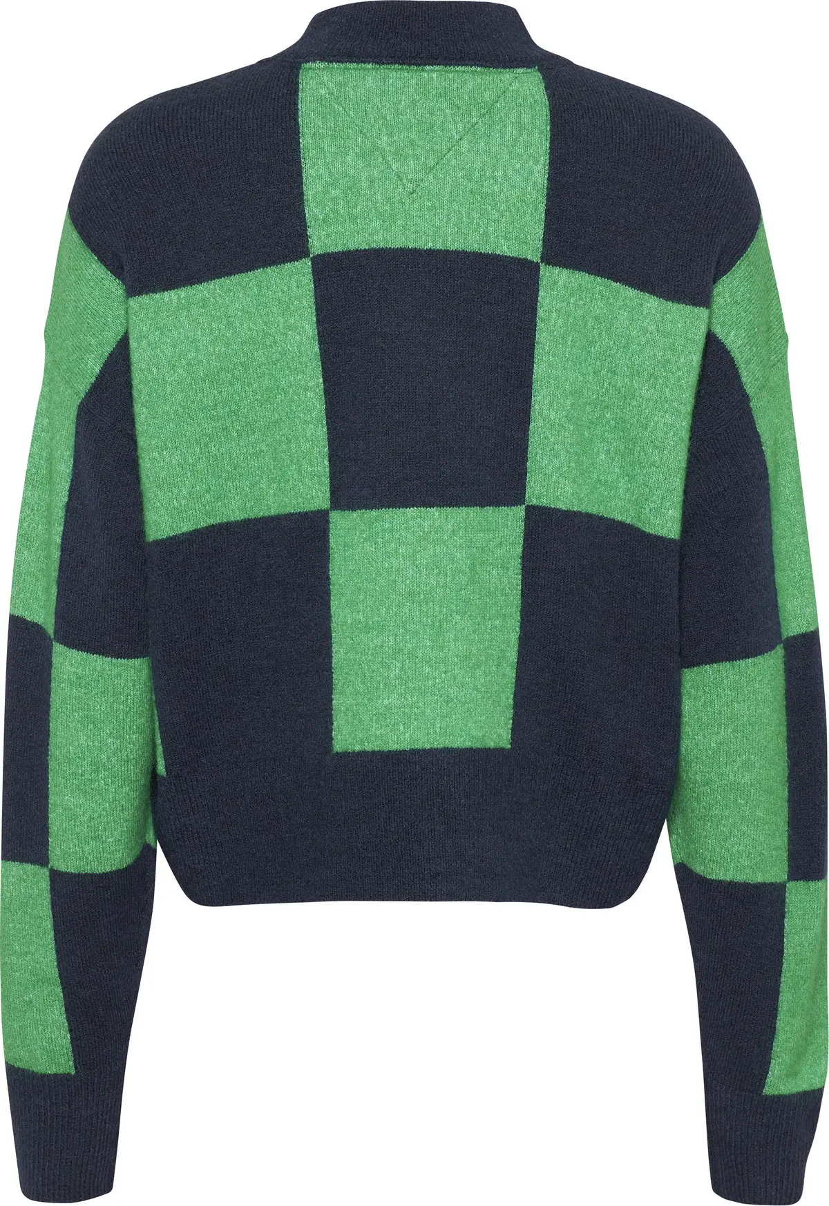 Tommy Hilfiger TJW RLXD CHECKER FLA Kadın Yeşil Kazak