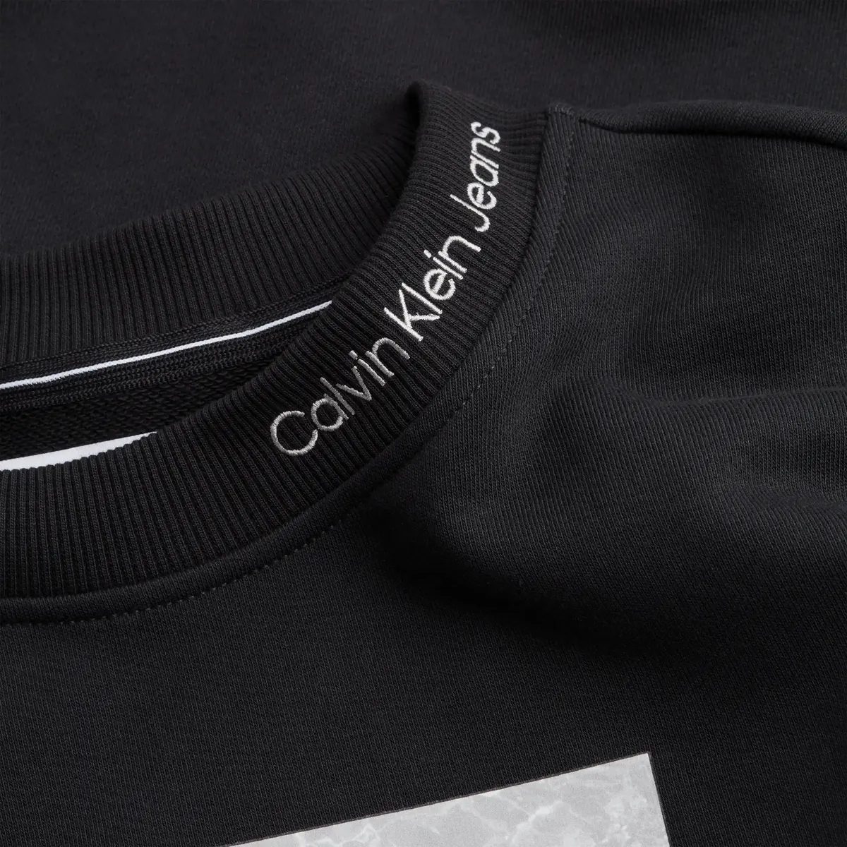 Calvin Klein SPLASH PHOTOPRINT CR Erkek Siyah Sweatshirt