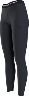 Tommy Hilfiger RW TAPE LEGGING Kadın Siyah Tayt